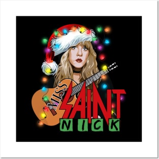 Vintage Stevie Nicks Christmas Retro 70s 80s 90s Style Posters and Art